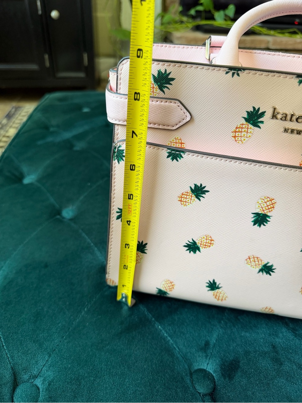 Kate Spade Pink Pineapple-print Satchel - Picture 10 of 15